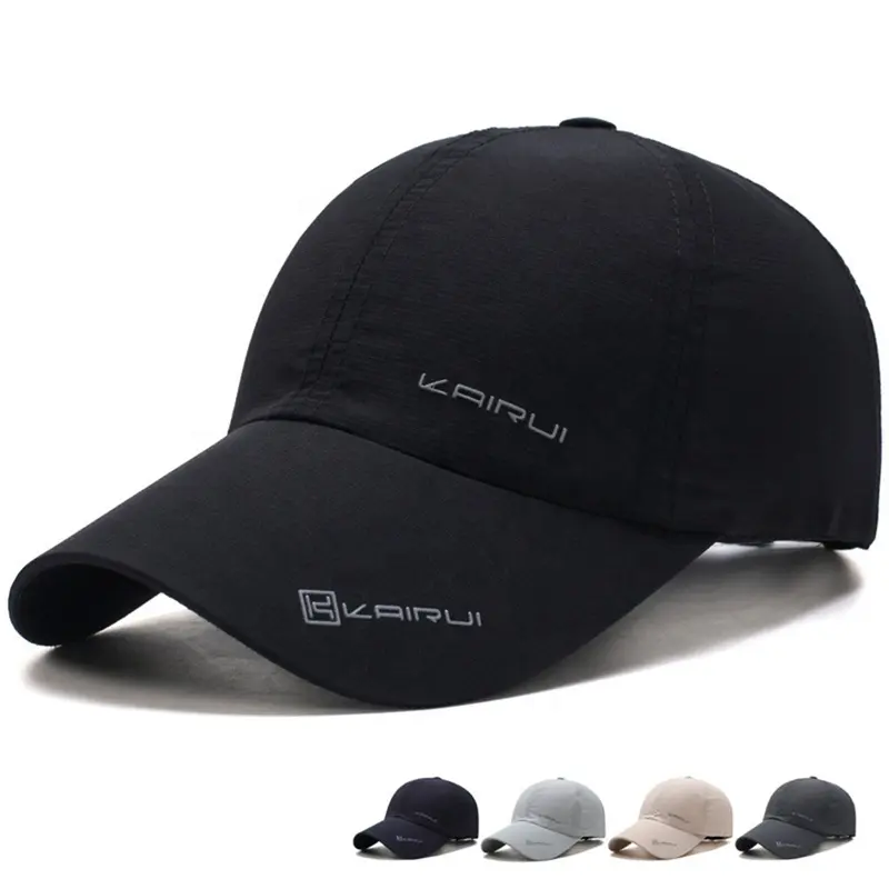 Best Quality Custom Race/Running/Outdoor Sports Golf Hat Dry Fitted Solid Cap Performance Cap