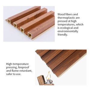 Pannelli in WPC di Alta Qualità, Lussuosi Rivestimenti in Legno Composito Impermeabile, Pannelli Scanalati per Interni - Product Image 3