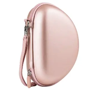 Factory Custom PU Surface Mini Pink Earphone Headphone EVA Case