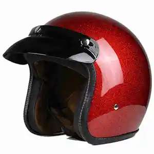 Casco moto Vintage RTS per uomo donna Classic Retro Open Face Design punto leggero certificato per moto Cruiser