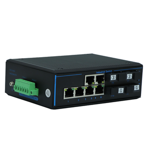 ตัวแปลงสัญญาณอีเธอร์เน็ต SFP เป็น RJ45 สำหรับอุตสาหกรรม ขายดี 10/100/1000Mbps 6 พอร์ตเครือข่าย 4 SFP ติดตั้งบนราง DIN รองรับ POE ตัวรับส่งสัญญาณไฟเบอร์ - Product Image 3