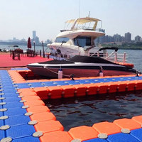 Grand système de fixation de place de stationnement de bateau en plastique de plate-forme d'ascenseur de jet ski et de quai de ponton