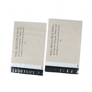 Waterproof Envelope <b>Self</b> Adhesive Postage <b>Bag</b> White Beige Custom Logo Envelope <b>Seal</b> Shipping Courier <b>Bags</b> for Parcel - Product Image 1
