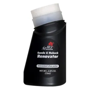 Allwin factory wholesale custom suede nubuck renovator liquid spray lude shoe polish black 75ml