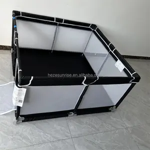 Портативный складной манеж для путешествий с алюминиевой рамкой черного цвета от китайского производителя