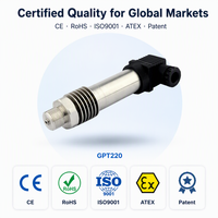 GPT220 100MPa Piezo 4-20mA High Temperature Steam Pressure Sensor