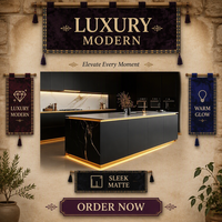 Meubles de cuisine de luxe modernes italiens, design fabriqué en Chine, îlots de cuisine, aménagement complet de la maison, rénovation de cuisine sur mesure