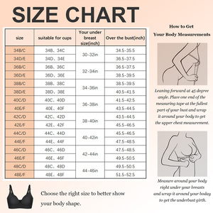 Nuevo Sujetador Push-Up de Talla Grande 2025, Copa Profunda, Ajustable, Transpirable, Sin Costuras, Control de Grasa en la Espalda, Moldeador de Figura para Mujer - Product Image 6