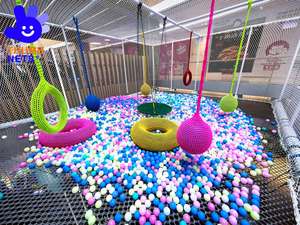 ThumbNet TN028 Rete in Corda Colorata Fatta a Mano con Ottima Capacità di Carico, Durevole, per Altalene da Interno e Attrezzature per Parchi Divertimento - Product Image 5