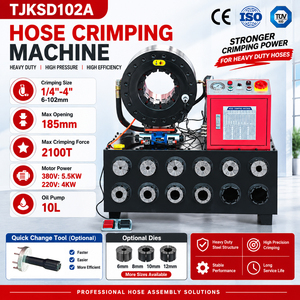 Prensa Hidráulica para Mangueras <span class=keywords><strong>de</strong></span> 4 Pulgadas Modelo TJKSD102A <span class=keywords><strong>de</strong></span> Alta Calidad con 16 Matrices, Máquina <span class=keywords><strong>de</strong></span> Prensado <span class=keywords><strong>de</strong></span> Tuberías <span class=keywords><strong>de</strong></span> 102 mm para la Fabricación <span class=keywords><strong>de</strong></span> Productos <span class=keywords><strong>de</strong></span> Goma - Product Image 1