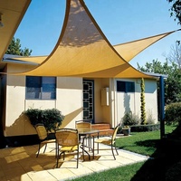 Voile d'ombrage rectangulaire imperméable beige pour patio, jardin, cour arrière, protection UV, tissu PES