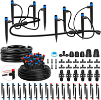 Excelente Kit de Riego por Goteo para Jardín, Sistema de Riego de Conexión Rápida para Macizos Elevados de 150 Pies, Kit de Línea de Goteo para Invernadero