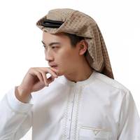Keffiyeh Shemagh Ghutra de Dubaï de Haute Qualité - Châle Saoudien - Foulard en Polyester du Moyen-Orient