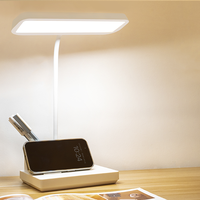 Porte-stylo de bureau LED moderne rechargeable personnalisé en plastique, design pliable, commande tactile, intensité réglable, pour salle de lecture et bureau