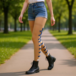 Collant a Compressione Integrale da Donna, Trasparenti, in Spandex Sottile, Taglia XL, per Uso Quotidiano - Product Image 2