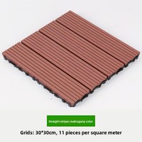 Revêtement de terrasse moderne 3D extérieur en composite bois-plastique co-extrudé, à double verrouillage, écologique, garantie 1 an pour jardin