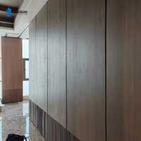 Cloison de séparation acoustique mobile fonctionnelle de murs coulissants insonorisés pour des restaurants de lobby d'hôtel