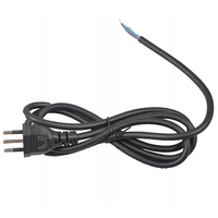Cable de Alimentación CA Estándar Italiano, Conductor Sólido, Aislamiento de PVC, Enchufe Hembra IEC CN, 220V para Computadora de Escritorio, PC, CE