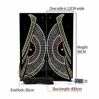 Les yeux du diable dynamiques flexibles de voitures de LED, voiture observe la lumière décorative d'oeil de démon d'USB, yeux menés flexibles faits sur commande d'écran de LED