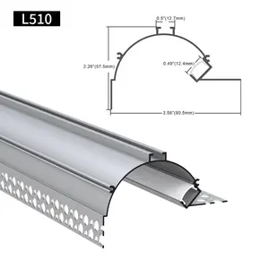 90.5*57.5Mm For Wall Lighting LED Alu Skirting Line Drywall Aluminium Extrusion Channel LED Strip Light Aluminum LED Profile