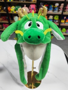 Custom Christmas Moveable LED Lighted <strong>Plush</strong> Stuffed Animal Toy Warm Winter Party Animal Toys <strong>Rabbit</strong> Ears <strong>Hat</strong> - Product Image 4