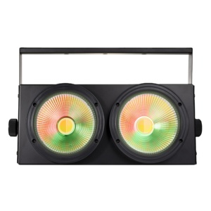 Éclairage d'audience 2 yeux 2X100W blanc chaud/froid Cob <span class=keywords><strong>Peaky</strong></span> <span class=keywords><strong>Blinders</strong></span> 2in1 projecteur de profil Led Cob Par scène Blinder Cob - Product Image 1