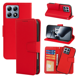 Funda de teléfono con billetera de cuero Pu desmontable Popular para Xiaomi 15 13T 14T <span class=keywords><strong>Pro</strong></span>, tarjetero a prueba de golpes, fundas magnéticas para teléfono móvil con tapa - Product Image 1
