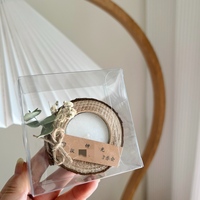 Nouveau nom gravé personnalisé Date articles de décoration de mariage fleur sèche bougies parfumées cadeaux de vacances Souvenirs pour les invités