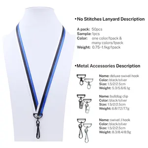 EHUA Fashion Personality Sublimation Ergonomics Seamless Smooth Lanyard Custom Neck Strap Lanyards Key Chain Without Sewing