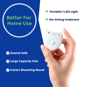Kit Professionale per Sbiancamento Dentale a LED con <span class=keywords><strong>2</strong></span> Maschere Orale, Gel Senza Perossido 3ml, Trattamento 15-25 Minuti, Certificato CE - Product Image 2