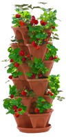 Pot de culture vertical multifonctionnel en plastique Pot de plantation de fraises Pot d'empilage hydroponique