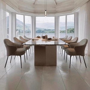 Sang trọng không thấm nước Onyx Marble bàn ăn tính năng cho biệt thự căn hộ đồ họa - Product Image 3