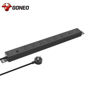 Chất lượng cao mát Thiết kế màu đen eSports ổ cắm an toàn cao yếu tố <span class=keywords><strong>6</strong></span> 10A kết hợp lỗ và 3 cổng USB - Product Image 3