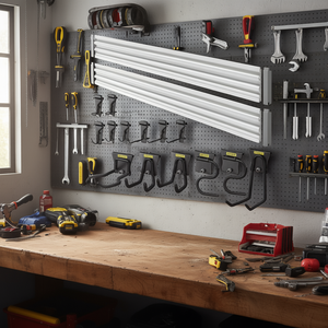 Kit de Almacenamiento de Herramientas Stanley Track Wall Storage, Sistema Organizador de 20 Piezas para Uso en Garaje o Taller - Product Image 3