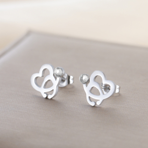 Stethoscope Mini <strong>Stud</strong> <strong>Earrings</strong> for Women <strong>Men</strong> Stainless Steel Trendy Zircon Doctor Nurse Jewelry Gifts Wholesale - Product Image 2