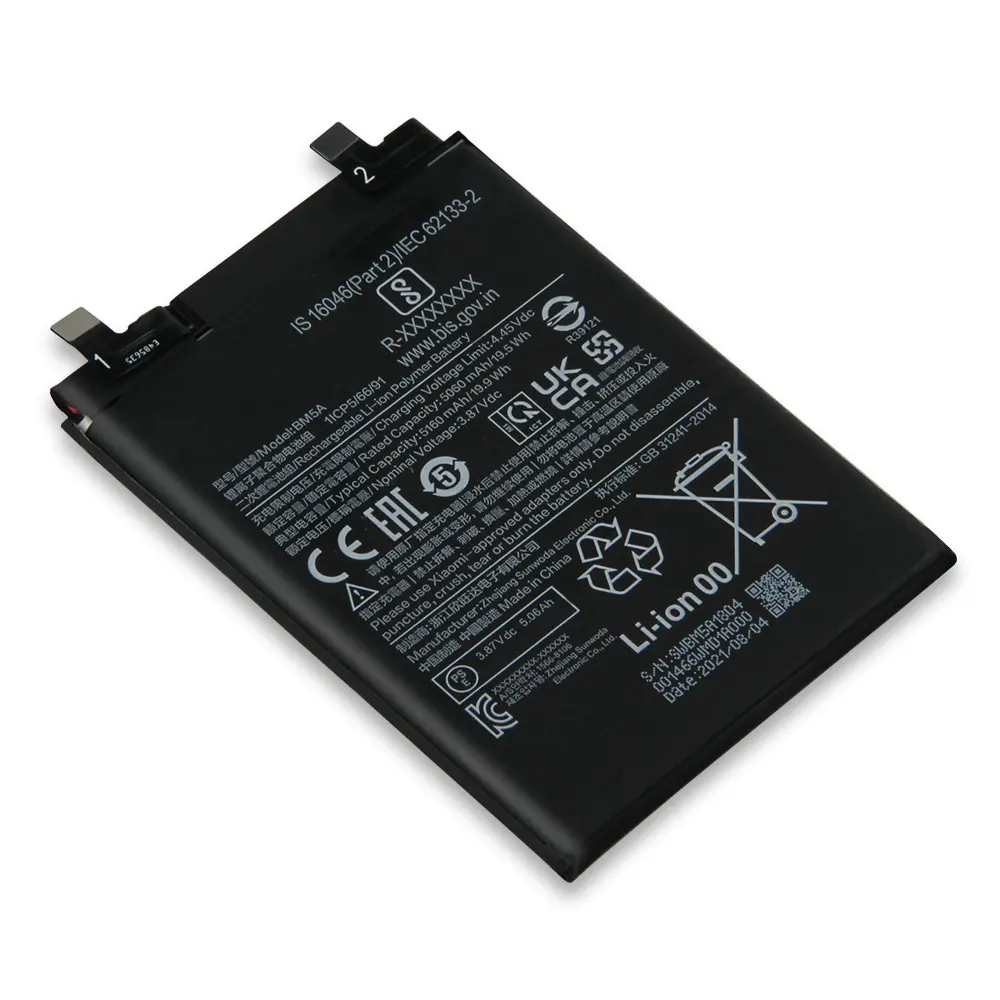 Li-ion Polymer Battery BM4W For Redmi Note 9 Pro 5G Mi 10T Lite 5G 4820mAh 3.87V replacement phone battery