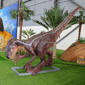 2505014 Amusement Park Dinosaur Life-size Animatronics Dinosaurios Mechanical Raptor Velociraptor - Product Image 3