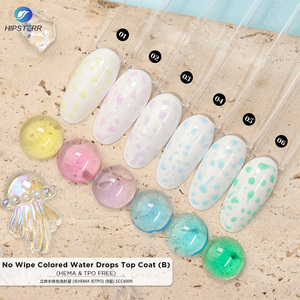 Capa Superior de Gel sin Limpieza con Efecto de Gotas de Agua de Colores, Libre de HEMA y TPO, Capa Superior Maravillosa de Larga Duración, Marca Privada - Product Image 4