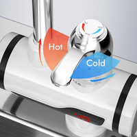Robinet chauffe-eau électrique à chauffage rapide 3S, robinet de cuisine instantané avec affichage numérique LED, moderne, à poignée unique