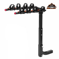 Support de Transport Vélos Pliable en Acier pour 4 Bicyclettes, Fixation sur Attelage, Capacité 140 LBS, Classe III IV, pour SUV et Camion – Vente en Gros et Dropshipping