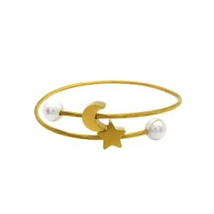 Joyería personalizada de moda para pulsera Brazaletes de pulsera de acero inoxidable para damas