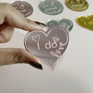 <span class=keywords><strong>2023</strong></span> proposta di matrimonio decorazione per feste disco per torta nuziale ha detto di sì I Do Cupcake Toppers - Product Image 4