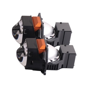 Nouveautés 2024, phares de voiture super légers 12V 6000K 64W 8 LED Chips LED Lens pour voiture - Product Image 1