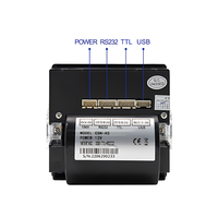 Printer Thermal Panel Mount Mikro 2 Inch 58mm CSN-A5L RS232/TTL/USB 5-9V 12V untuk Layanan Otomatis