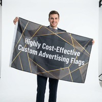 Drapeaux événementiels personnalisés en gros, écologiques et imperméables pour la publicité extérieure, en polyester robuste, impression numérique couleur intégrale, résistants à la décoloration