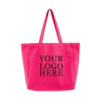 Sac de courses en toile de coton uni avec fermeture éclair, durable et réutilisable, personnalisable avec logo, pour femme, usage quotidien, vente en gros usine