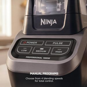 Mixeur professionnel Ninja 1000 W, broyeur de glace léger et machine à smoothies, pichet en plastique de 72 oz, noir/gris BL610 - Product Image 5