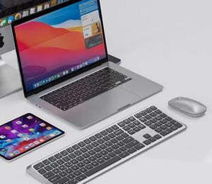 Clavier sans fil ergonomique incurvé en plastique 2,4 G, fin, russe, pleine taille, à ciseaux, Bluetooth pour ordinateur de bureau - Product Image 6