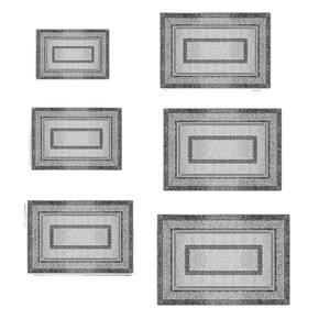 Tappeto Nordico per Soggiorno, Resistente alle Macchie, Facile da Pulire, in Velluto Cristallo con Motivo Geometrico, Grande Area Quadrata per Divano e Tavolino - Product Image 5