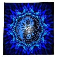 Nouvelle nappe de tarot personnalisable 49x49cm en flanelle, motif floral nordique, phases de lune et soleil